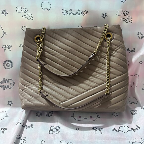 Toryburch Brown Large-Capacity Tote - Picture 3 of 4